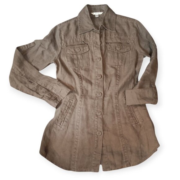 CABI Linen Jacket XS - Picture 2 of 8